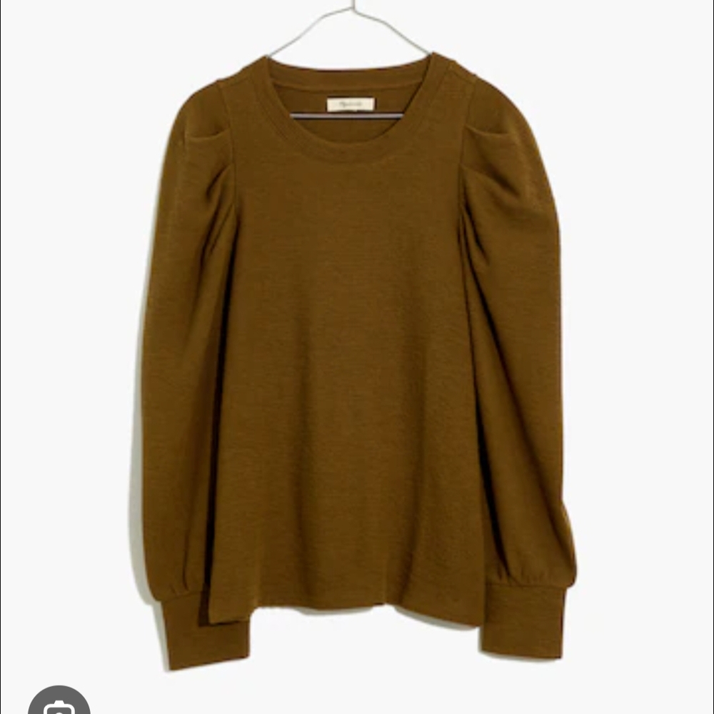 Madewell Olive Long Sleeve Blouse